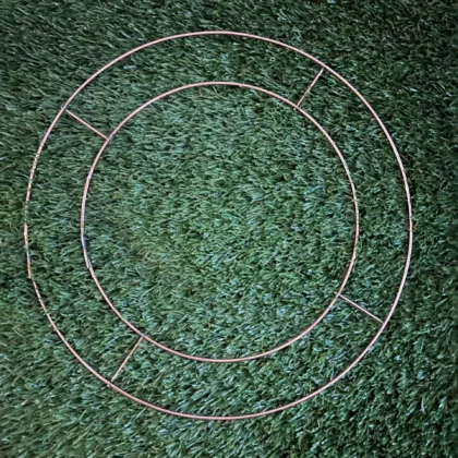 25cm Copper Wired Wreath Rings