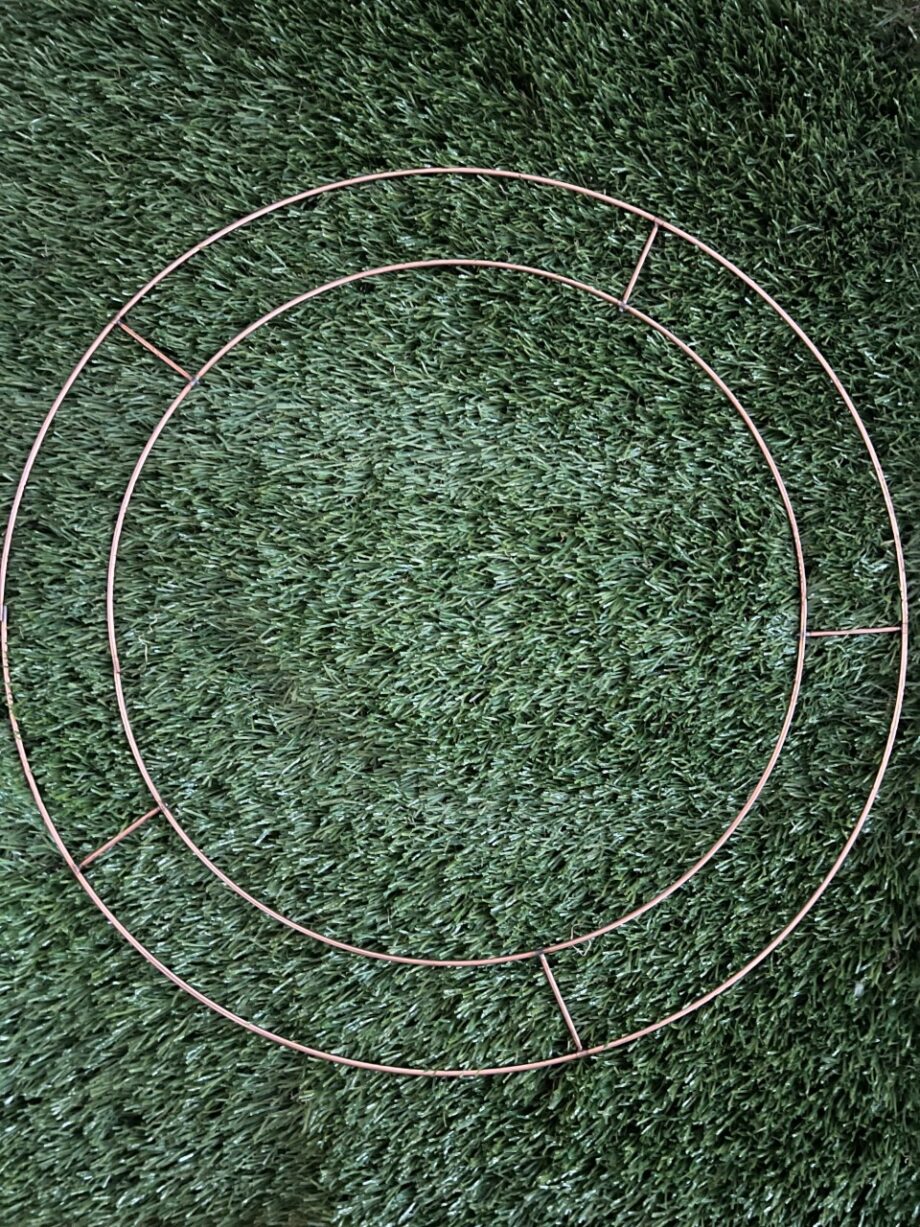 30cm Copper Wired Wreath Rings