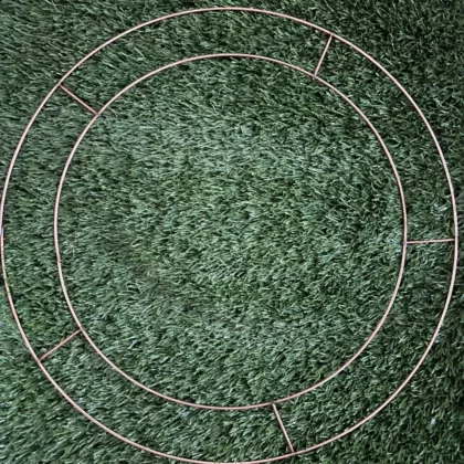 30cm Copper Wired Wreath Rings