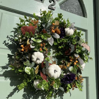 Beautiful large autumn wreath