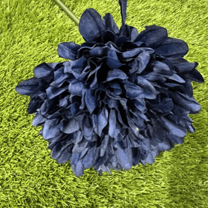 XL navy blue Pom Pom chrysanthemum