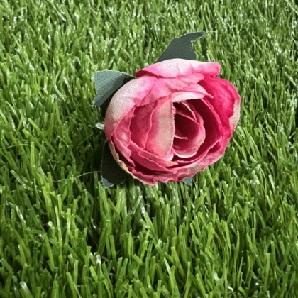 Mini rosebud hot pink & ivory